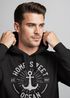 Hoodie Herren Anker Logo maritim Home Sweet Ocean Schriftzug Fashion StreetstyleKapuzen-Pullover Männer Neverless®preview
