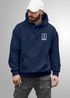 Hoodie Herren Anker Logo Maritim  Print Aufdruck Motiv Kapuzen-Pullover Männer Fashion Streetstyle Neverless®preview
