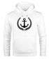 Hoodie Herren Anker Lorbeerkranz Aufdruck Print Kapuzen-Pullover Männer Fashion Streetstyle Neverless®preview