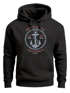 Hoodie Herren Anker Motiv maritim Schriftzug California Paradise lost Fashion Streetstyle Kapuzen-Pullover Männer Neverless®preview