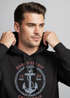 Hoodie Herren Anker Motiv maritim Schriftzug California Paradise lost Fashion Streetstyle Kapuzen-Pullover Männer Neverless®preview