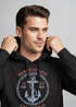 Hoodie Herren Anker Motiv maritim Schriftzug California Paradise lost Fashion Streetstyle Kapuzen-Pullover Männer Neverless®preview