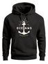 Hoodie Herren Anker Motiv maritim Schriftzug Oceans Kapuzen-Pullover Männer Neverless®preview