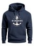 Hoodie Herren Anker Motiv maritim Schriftzug Oceans Kapuzen-Pullover Männer Neverless®preview