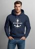 Hoodie Herren Anker Motiv maritim Schriftzug Oceans Kapuzen-Pullover Männer Neverless®preview