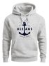 Hoodie Herren Anker Motiv maritim Schriftzug Oceans Kapuzen-Pullover Männer Neverless®preview