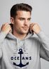 Hoodie Herren Anker Motiv maritim Schriftzug Oceans Kapuzen-Pullover Männer Neverless®preview