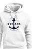 Hoodie Herren Anker Motiv maritim Schriftzug Oceans Kapuzen-Pullover Männer Neverless®preview