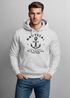 Hoodie Herren Anker Motiv Nautical Kapuzen-Pullover Männer Fashion Streetstyle Neverless®preview