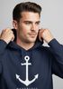 Hoodie Herren Anker Nautical Sailor Segeln Kapuzen-Pullover Männer Neverless®preview