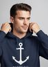 Hoodie Herren Anker Nautical Sailor Segeln Kapuzen-Pullover Männer Neverless®preview
