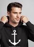 Hoodie Herren Anker Nautical Sailor Segeln Kapuzen-Pullover Männer Neverless®preview