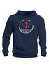 Hoodie Herren Anker Vintage Kapuzen-Pullover Männer Neverless®preview