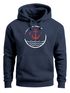Hoodie Herren Anker Vintage Kapuzen-Pullover Männer Neverless®preview