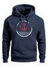 Hoodie Herren Anker Vintage Kapuzen-Pullover Männer Neverless®preview