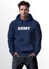 Hoodie Herren Army Aufdruck Print Kapuzen-Pullover Männer Neverless®preview