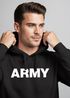 Hoodie Herren Army Aufdruck Print Kapuzen-Pullover Männer Neverless®preview
