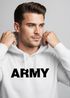 Hoodie Herren Army Aufdruck Print Kapuzen-Pullover Männer Neverless®preview