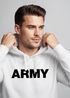 Hoodie Herren Army Aufdruck Print Kapuzen-Pullover Männer Neverless®preview