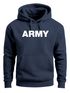 Hoodie Herren Army Aufdruck Print Kapuzen-Pullover Männer Neverless®preview