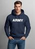 Hoodie Herren Army Aufdruck Print Kapuzen-Pullover Männer Neverless®preview