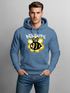 Hoodie Herren Aufdruck Bee Happy Biene Blume Graffiti Schriftzug Fashion Streetstyle Neverless®preview