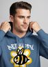Hoodie Herren Aufdruck Bee Happy Biene Blume Graffiti Schriftzug Fashion Streetstyle Neverless®preview