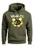 Hoodie Herren Aufdruck Bee Happy Biene Blume Graffiti Schriftzug Fashion Streetstyle Neverless®preview