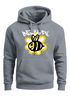 Hoodie Herren Aufdruck Bee Happy Biene Blume Graffiti Schriftzug Fashion Streetstyle Neverless®preview
