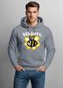 Hoodie Herren Aufdruck Bee Happy Biene Blume Graffiti Schriftzug Fashion Streetstyle Neverless®preview