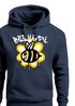 Hoodie Herren Aufdruck Bee Happy Biene Blume Graffiti Schriftzug Fashion Streetstyle Neverless®preview