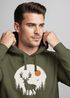 Hoodie Herren Aufdruck Hirsch Wald Outdoor Natur Wildnis Kapuzen-Pullover Männer Fashion Streetstyle Neverless®preview
