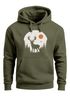 Hoodie Herren Aufdruck Hirsch Wald Outdoor Natur Wildnis Kapuzen-Pullover Männer Fashion Streetstyle Neverless®preview