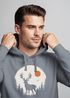 Hoodie Herren Aufdruck Hirsch Wald Outdoor Natur Wildnis Kapuzen-Pullover Männer Fashion Streetstyle Neverless®preview