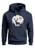 Hoodie Herren Aufdruck Hirsch Wald Outdoor Natur Wildnis Kapuzen-Pullover Männer Fashion Streetstyle Neverless®preview