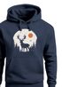 Hoodie Herren Aufdruck Hirsch Wald Outdoor Natur Wildnis Kapuzen-Pullover Männer Fashion Streetstyle Neverless®preview