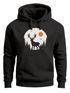 Hoodie Herren Aufdruck Hirsch Wald Outdoor Natur Wildnis Kapuzen-Pullover Männer Fashion Streetstyle Neverless®preview
