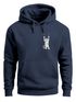 Hoodie Herren Aufdruck Katze Cat Logo lustig Kapuzen-Pullover Männer Fashion Streetstyle Neverless®preview