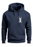 Hoodie Herren Aufdruck Katze Cat Logo lustig Kapuzen-Pullover Männer Fashion Streetstyle Neverless®preview