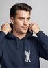 Hoodie Herren Aufdruck Katze Cat Logo lustig Kapuzen-Pullover Männer Fashion Streetstyle Neverless®preview