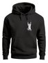 Hoodie Herren Aufdruck Katze Cat Logo lustig Kapuzen-Pullover Männer Fashion Streetstyle Neverless®preview