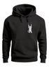 Hoodie Herren Aufdruck Katze Cat Logo lustig Kapuzen-Pullover Männer Fashion Streetstyle Neverless®preview