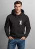 Hoodie Herren Aufdruck Katze Cat Logo lustig Kapuzen-Pullover Männer Fashion Streetstyle Neverless®preview