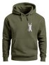 Hoodie Herren Aufdruck Katze Cat Logo lustig Kapuzen-Pullover Männer Fashion Streetstyle Neverless®preview