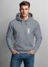 Hoodie Herren Aufdruck Katze Cat Logo lustig Kapuzen-Pullover Männer Fashion Streetstyle Neverless®preview