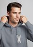 Hoodie Herren Aufdruck Katze Cat Logo lustig Kapuzen-Pullover Männer Fashion Streetstyle Neverless®preview