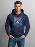 Hoodie Herren Aufdruck Katze Cat Sommer Sonnenbrille Style Fashion Print Fashion Neverless®preview