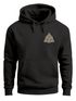 Hoodie Herren Aufdruck Logo Wikinger nordische Mythologie Valknut Wotansknoten Valhalla Neverless®preview