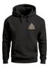 Hoodie Herren Aufdruck Logo Wikinger nordische Mythologie Valknut Wotansknoten Valhalla Neverless®preview