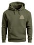 Hoodie Herren Aufdruck Logo Wikinger nordische Mythologie Valknut Wotansknoten Valhalla Neverless®preview